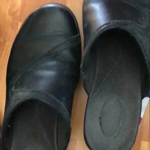 Clarks Black Mules 9